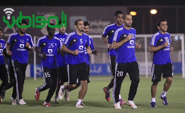 صور حصرية من تدريبات نادي الهلال مساء اليوم