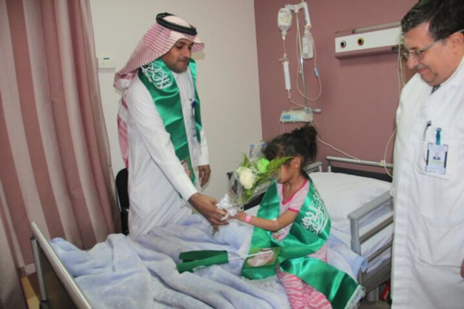 مستشفيات الرياض تشرك مرضاها في الاحتفال باليوم الوطني