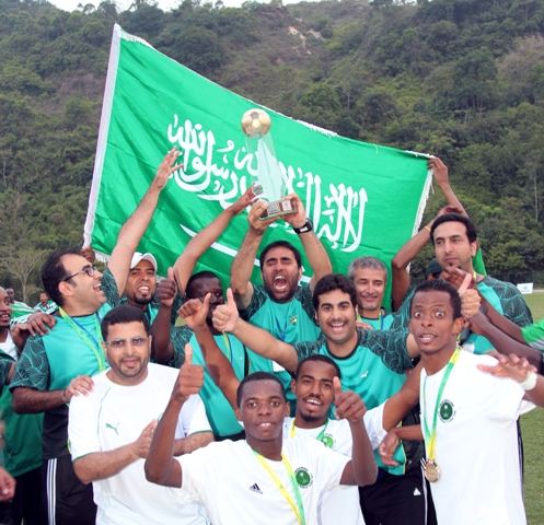 شاهد بالصور.. “أخضر الاحتياجات” يحقق كأس العالم للمرة الثالثة
