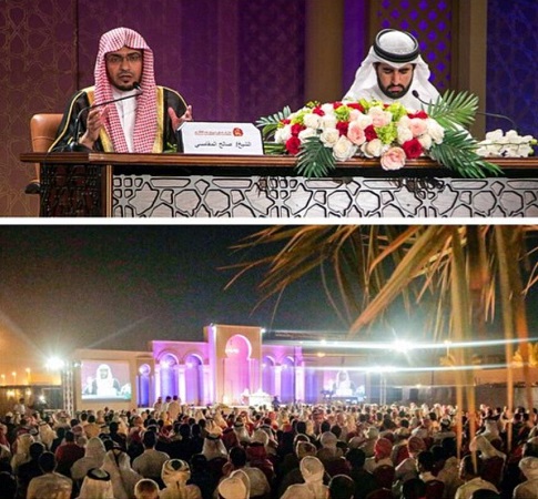 حضور كبير لمحاضرة الشيخ المغامسي في دبي