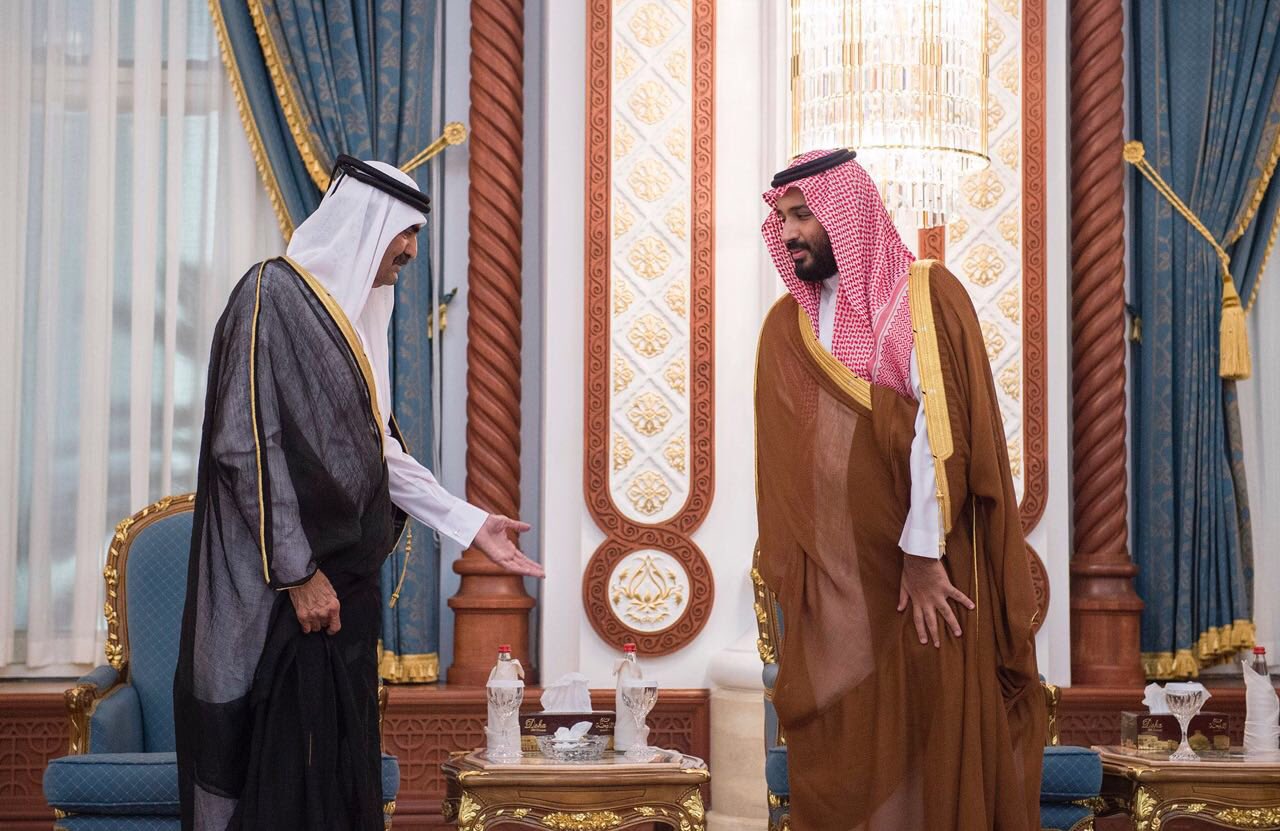صور من زيارة ولي ولي العهد إلى قطر للعزاء في الشيخ خليفة