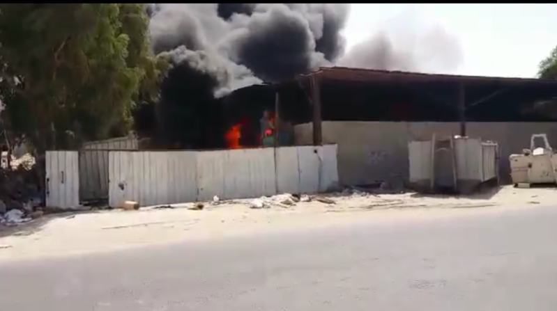 مدني الشرقية يسطر علي حريق مخلفات الورق والبلاستيك دون أصابات بسيهات