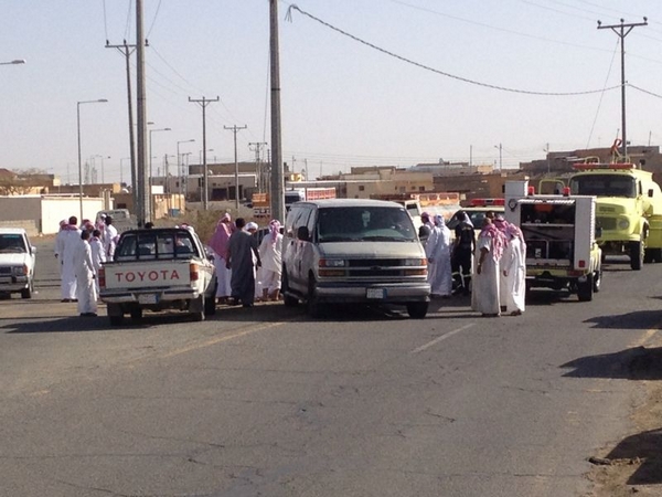 سيارة نقل معلمات تسعف 6 مصابين في تصادم بــ”حشرج تربة”