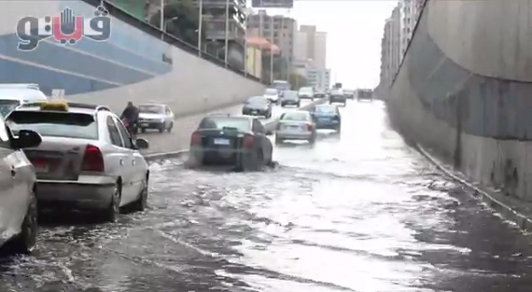 بالفيديو.. مصر تغرق في مياه  الأمطار