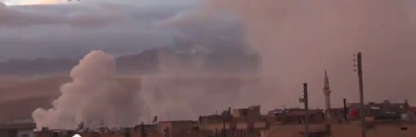 النظام السوري يضرب مدينة النبك بالقلمون بالكيماوي