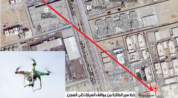 تهريب المخدرات لسجناء جدة بطائرة تحكم عن بعد