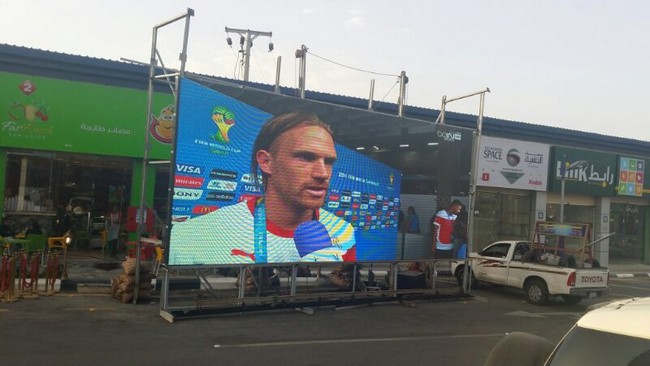 شاشة 42 متراً مربعاً لكأس العالم بـ”تقنية الخميس”