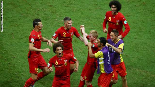 بلجيكا تتأهل لربع النهائي وأمريكا تودع المونديال
