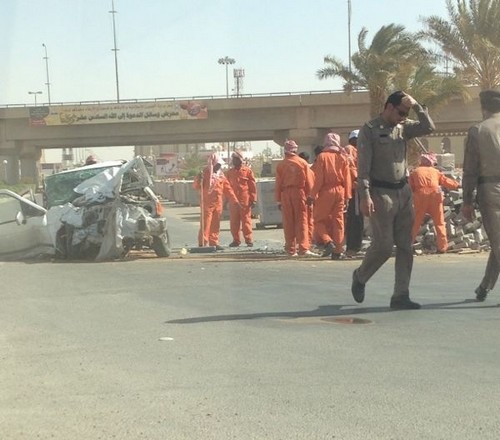 ثلاث إصابات حرجة بعد حادث تصادم بمدخل عرعر