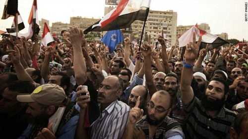 انصار مرسي يغلقون جسر 6 أكتوبر