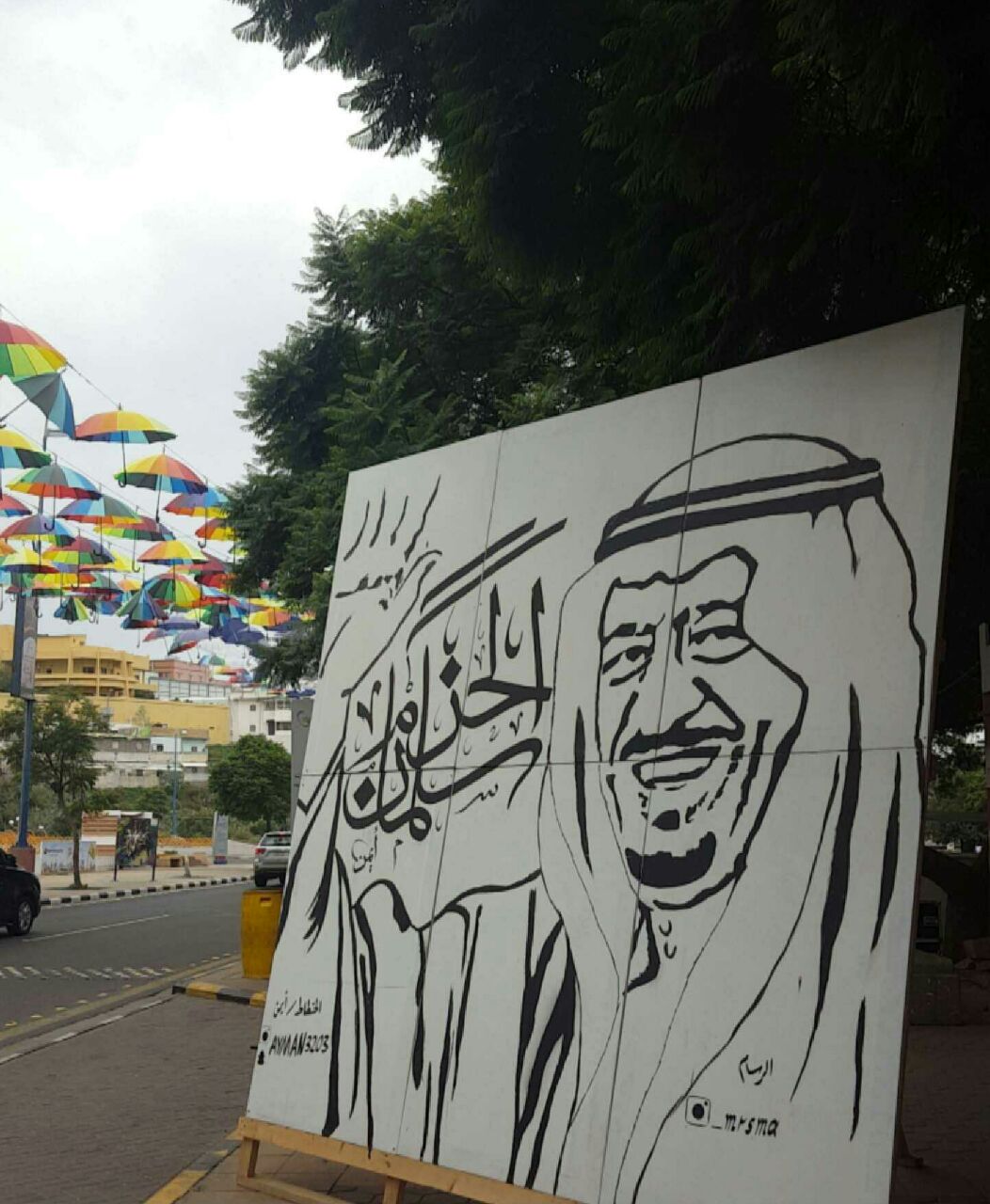 بالصور.. “المواطن” ترصُد الحس الوطنيّ في إبداعات شارع الفن بأبها