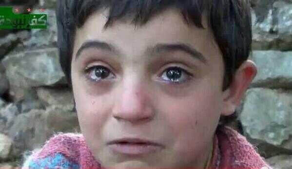 الصورة الأكثر إنتشاراً: طفل سوري ودموع قهر!