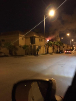 السيطرة على حريق في منزل الشيخ عادل #الكلباني