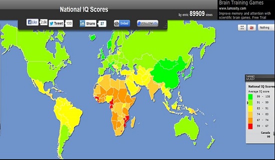 دراسة:  القطريون والسودانيون الأقل ذكاءً  في العرب !