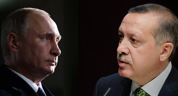 أردوغان يَعْتذِر لبوتين عن قتل الطيار الروسي