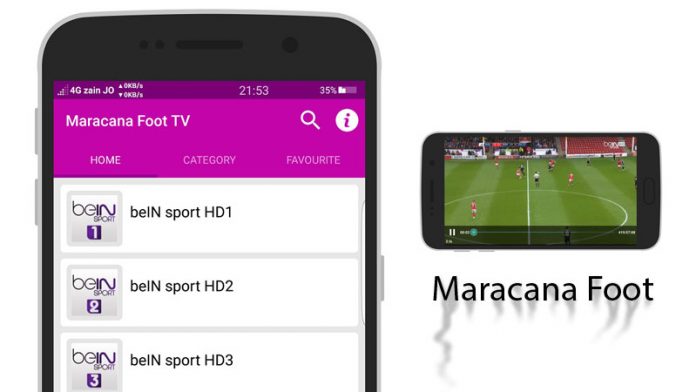 “maracana” تطبيق جديد لبث القنوات الرياضية المشفرة على هاتفك