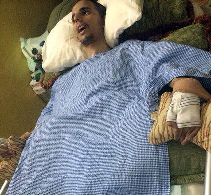 بالصور.. أحد أفراد الجيش السعودي في غيبوبة منذ (4) سنوات