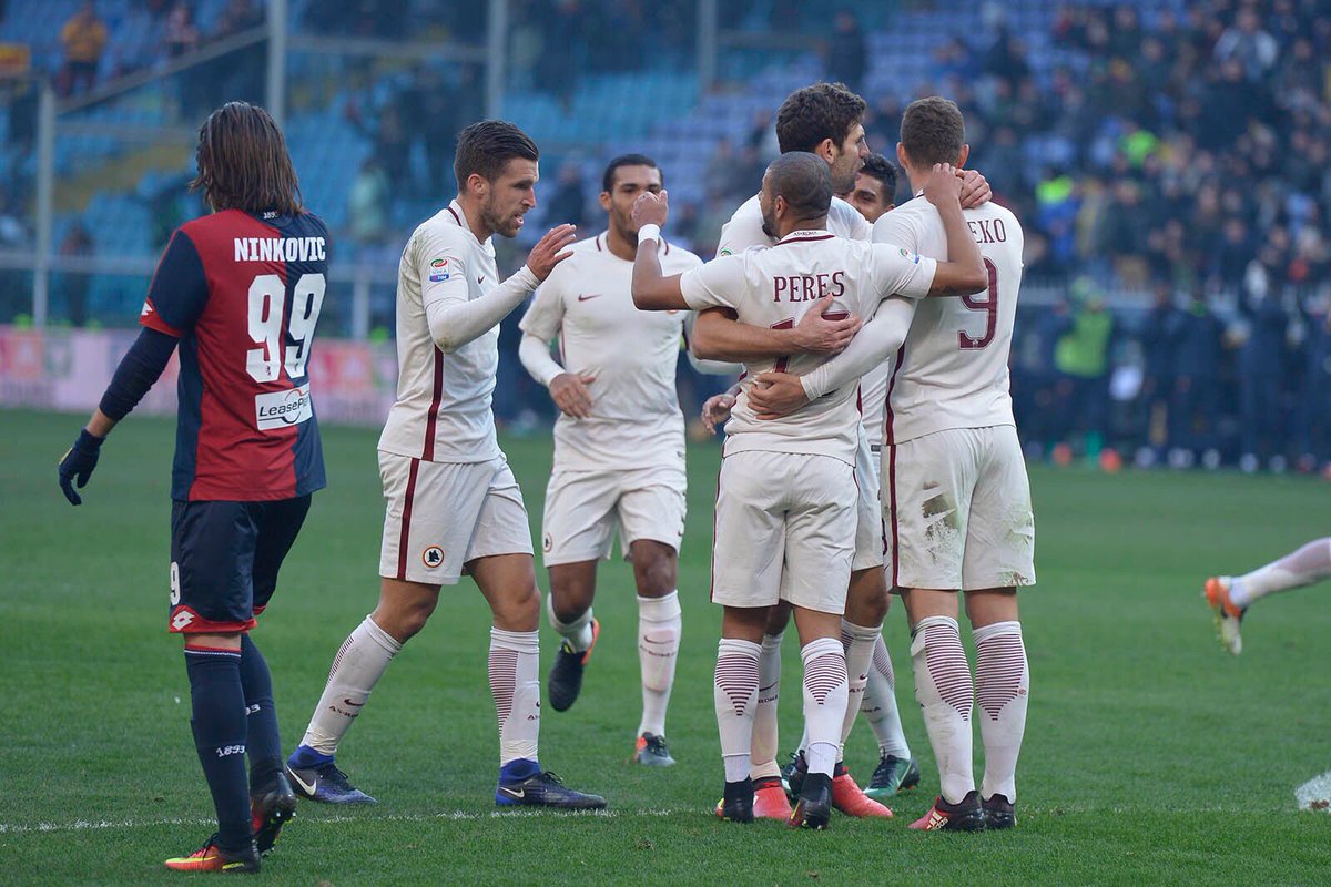 بالفيديو.. روما يحقق فوزًا صعبًا على جنوى في الدوري الإيطالي