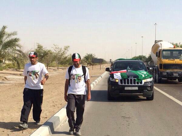 بالصور.. وصول السعوديين في مسيرة “الأحساء – أبو ظبي” للإمارات‎