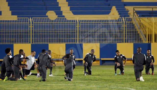 #خليجي22 : شاهد تدريبات … منتخب قطر على ملعب الأمير عبدالرحمن بن سعود بنادي النصر