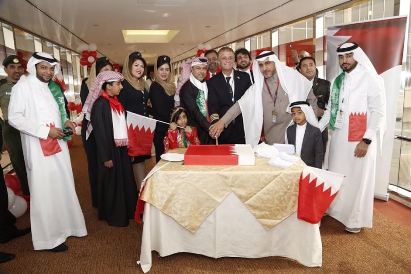 مطارات المملكة تشارك البحرين فرحتها باليوم الوطني