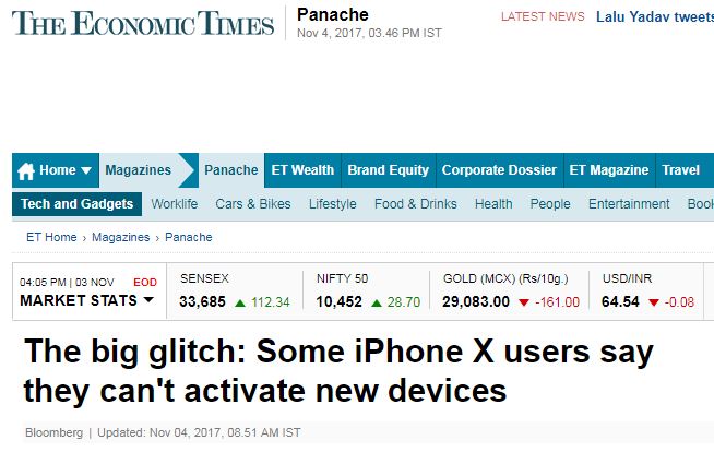 ظهور عيب جديد خطير في بعض هواتف آبل iPhone X الجديد