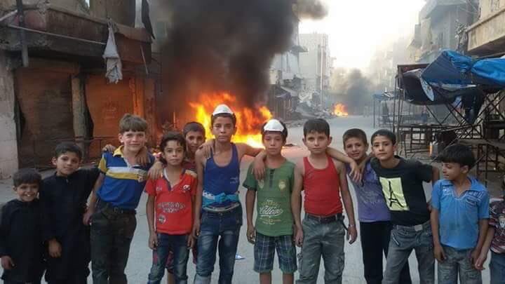 أطفال حلب في المعركة