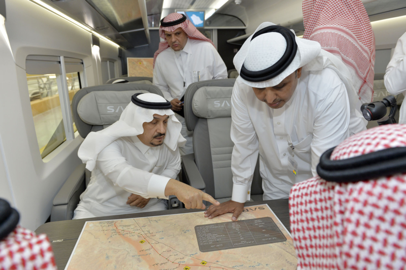 أمير الرياض يقوم برحلة عبر قطار الشمال للمجمعة ويزور المحطات ‫(34669104)‬ ‫‬
