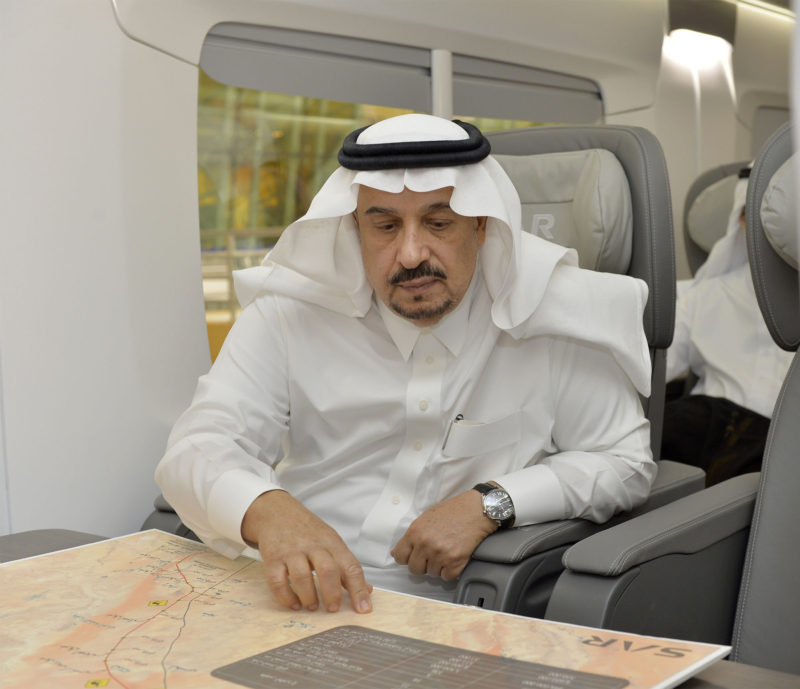 أمير الرياض يقوم برحلة عبر قطار الشمال للمجمعة ويزور المحطات ‫(34669105)‬ ‫‬