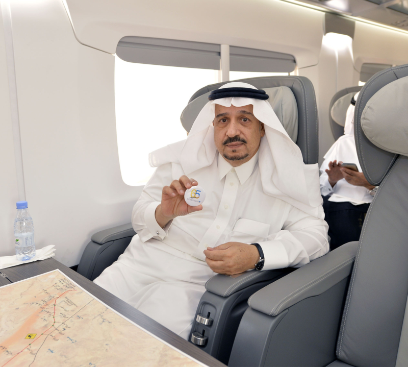 أمير الرياض يقوم برحلة عبر قطار الشمال للمجمعة ويزور المحطات ‫(34669121)‬ ‫‬