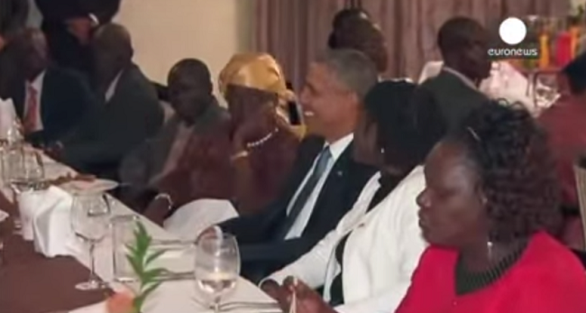 #تيوب_المواطن : اوباما يتناول العشاء مع عائلته الكينية
