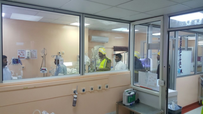 إخلاء مرضى مستشفى صامطة بعد انبعاث دخان ‫(335145426)‬ ‫‬