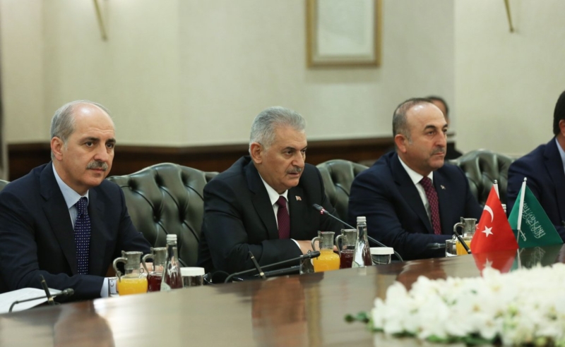 اجتماع ولي العهد ورئيس وزراء تركيا1