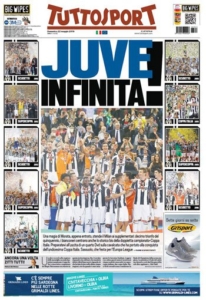 احتفلت الصحافة الإيطالية بتتويج يوفنتوس بطلًا للكأس ‫(1)‬