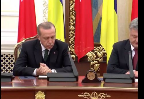بالفيديو.. أردوغان ينام على الهواء أثناء مؤتمر صحفي مع رئيس أوكرانيا