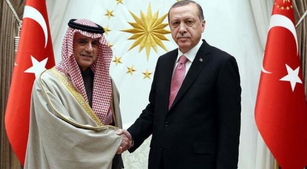 أردوغان يلتقي الجبير بعيدًا عن “الإعلام” لمدة ساعة