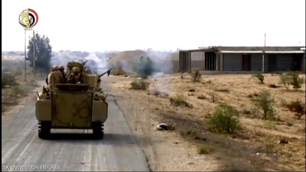 مقتل “65 إرهابيا” بسيناء.. وتدمير عربات على الحدود مع ليبيا
