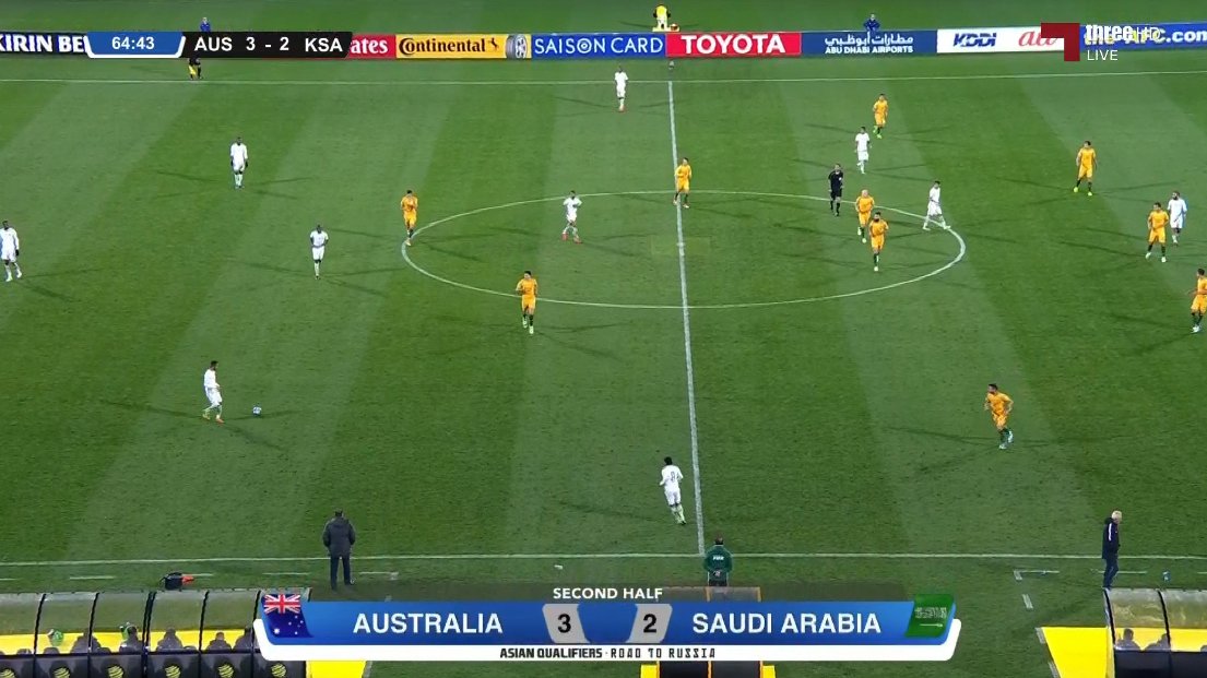 بالفيديو.. الهدف الثالث لأستراليا في شباك المنتخب السعودي