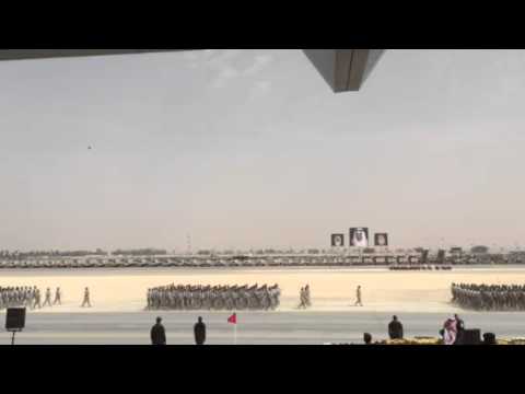 شاهد بالفيديو.. استعراض القوات السعودية أمام الملك سلمان