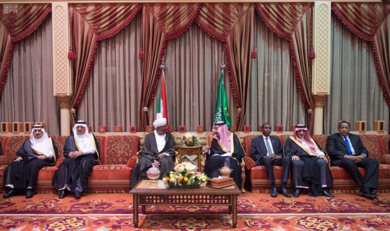 استقبال الملك لرئيس السودان 1