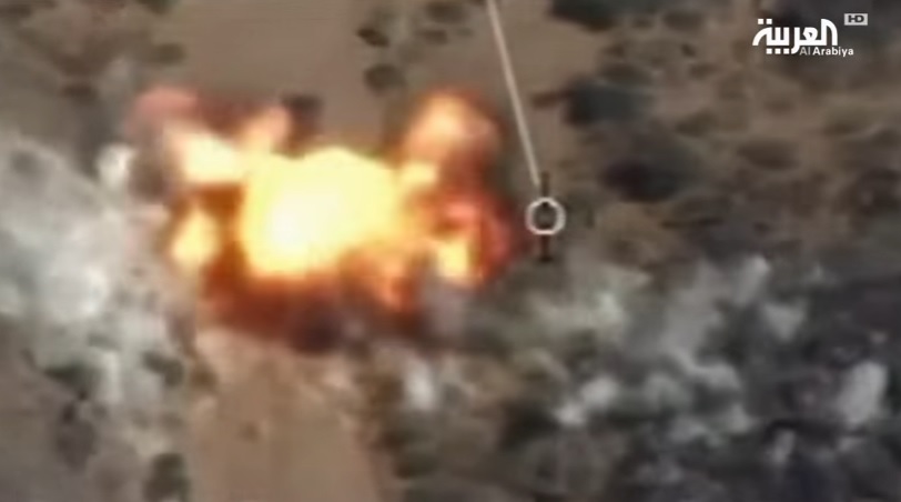 بالفيديو  .. التحالف يعرض تسجيلات لاستهداف الميليشيات على الحدود السعودية