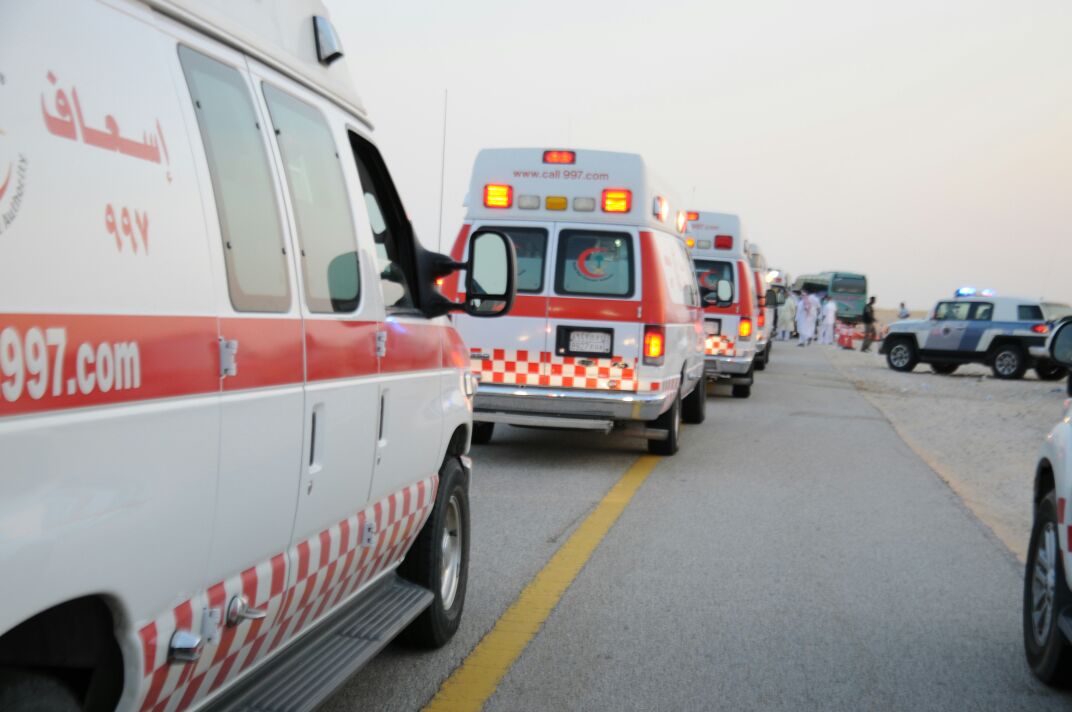 6 إصابات في تصادم على طريق #مكة – #المدينة