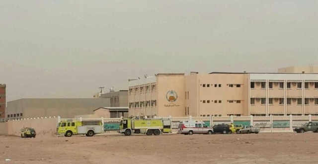 اندلاع حريق في مدرسة النعمان بالروضة وحالات ضيق تنفس بين الطلاب