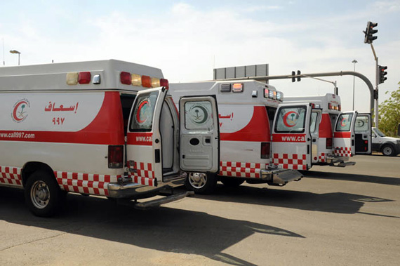تجهيز ٥٠ سيارة إسعاف في الطائف بشبكة لاسلكية