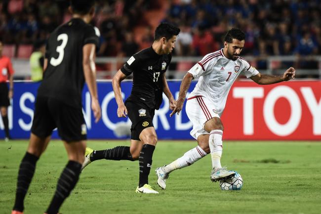 الإمارات تنجو من الهزيمة أمام تايلاند