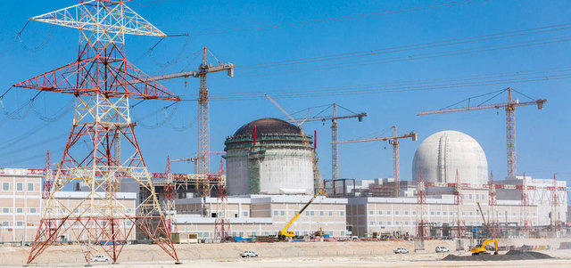 الإمارات تُعلن اكتمال الأعمال الإنشائية لمحطتها النووية الأولى