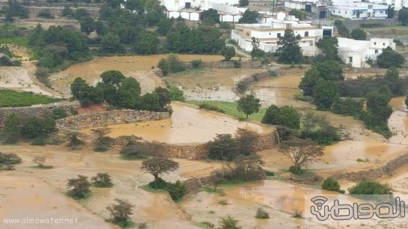 الامطار الغزيرة التي شهدتها قرى شمال عسير1