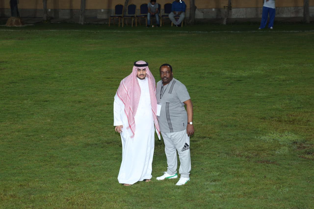 الامير خالد بن عبدالعزيز رئيس اللجنة العليا للدورة واحمد العبدالعزيز رئيس اللجنة المنظمة