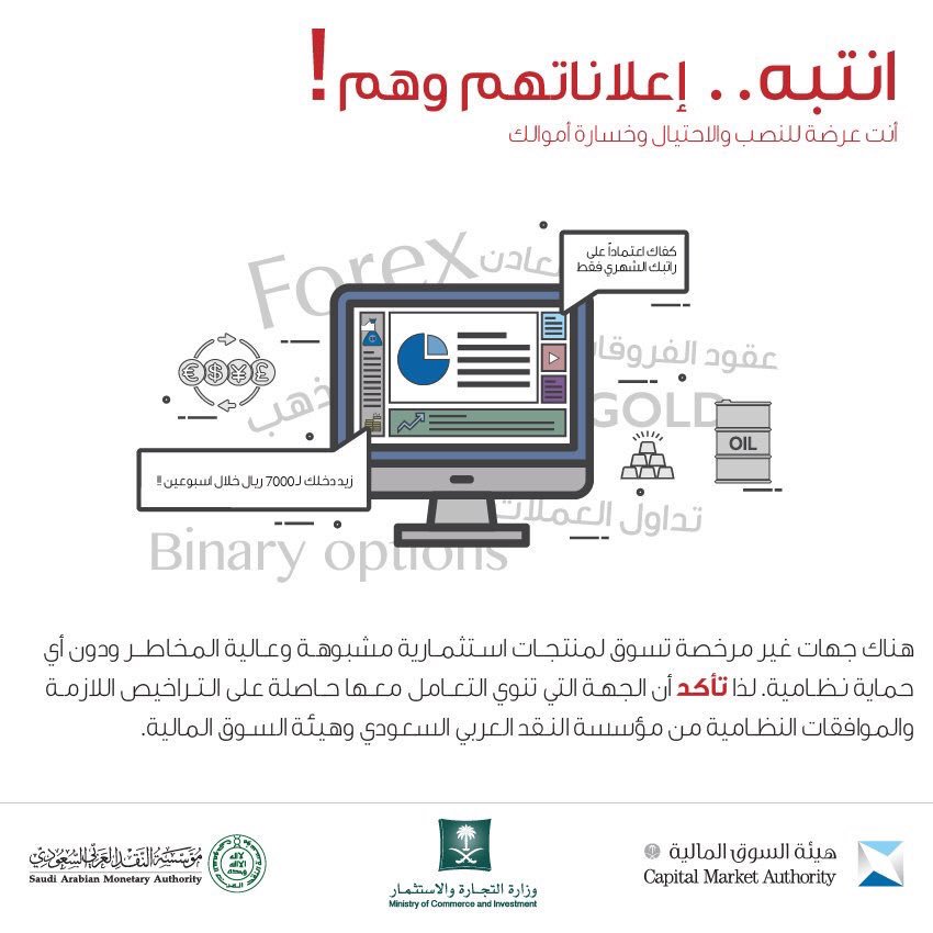 ارتفاع الوعي في المملكة يضرب فوركس والإعلانات المضللة