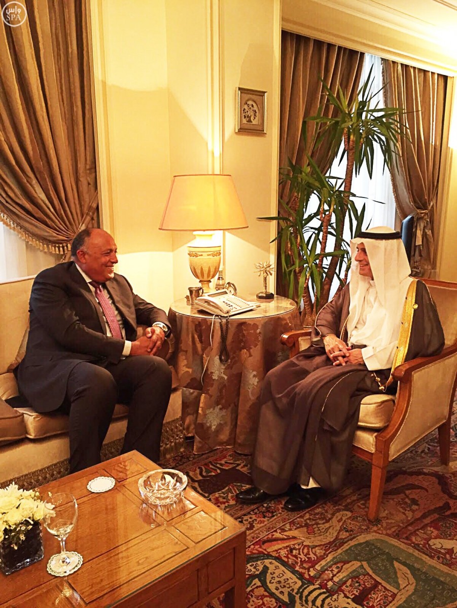 الجبير يلتقي وزير الخارجية المصري في القاهرة